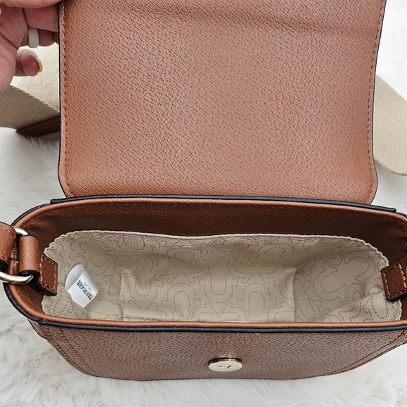 True Religion Brand‎ Jeans mini flap crossbody bag brown faux leather - Picture 4 of 15